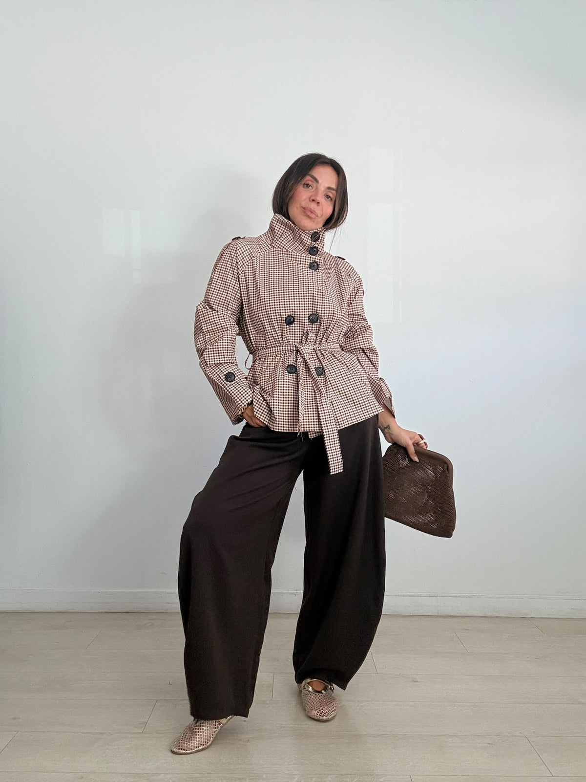 CHAQUETA + LAZADA CUADROS