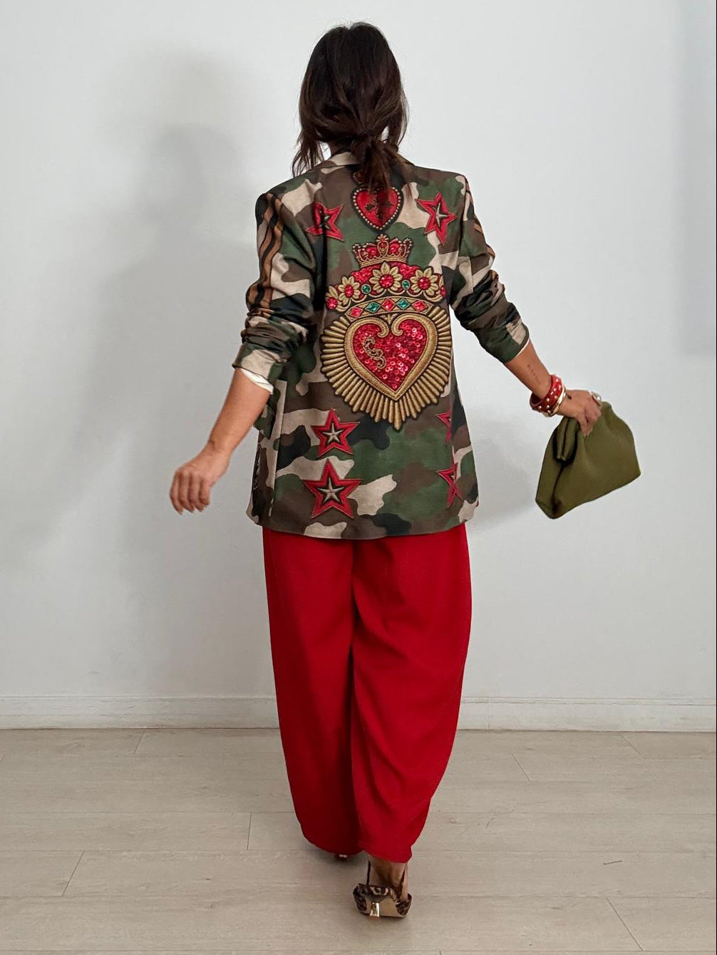 MAXI BLAZER CAMUFLAJE CORAZÓN + ESTRELLAS