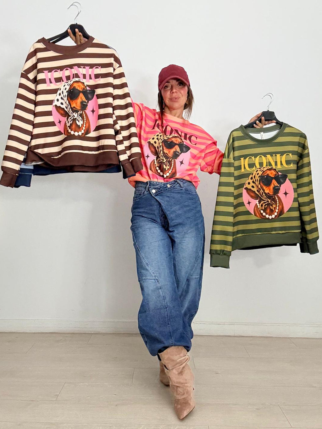 SUDADERA RAYAS ICONIC