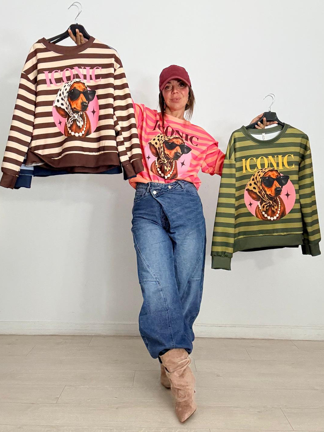 SUDADERA RAYAS ICONIC