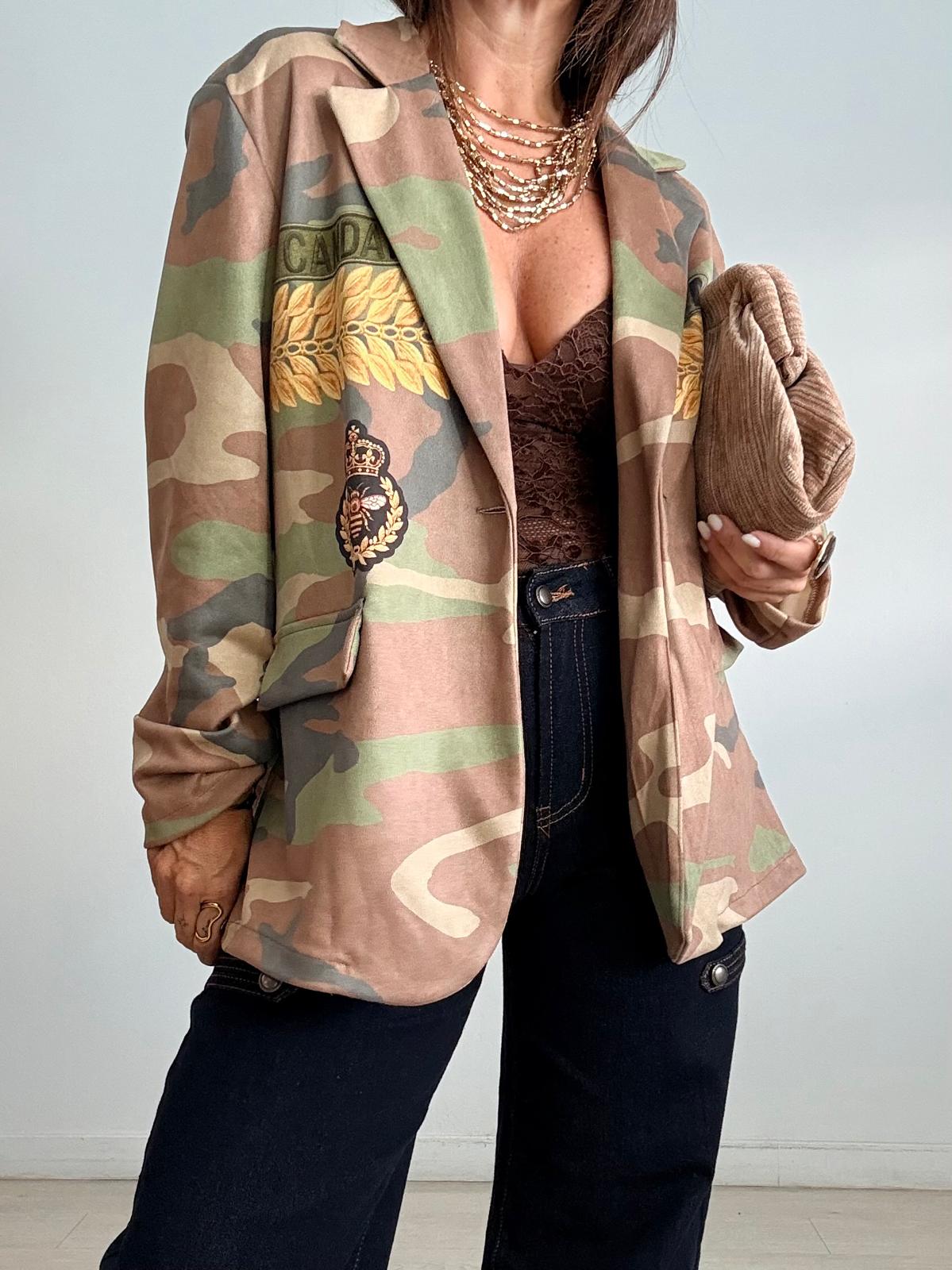 MAXI BLAZER ANTELINA CAMUFLAJE ALAS