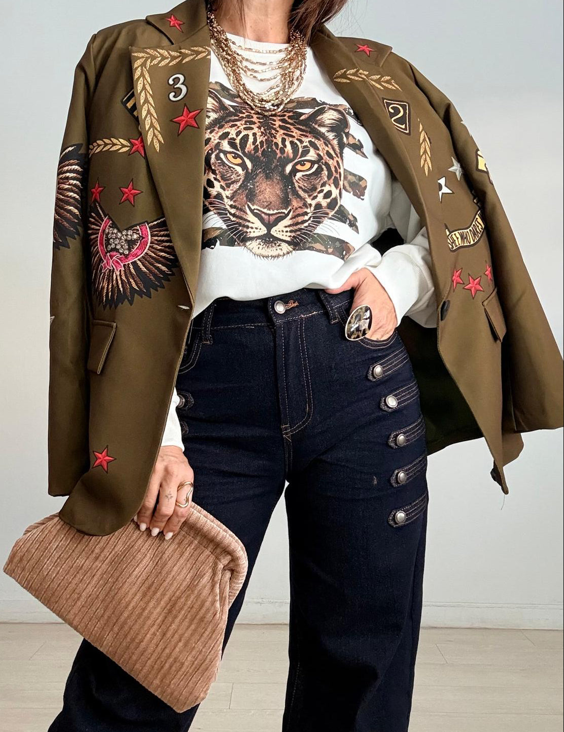 SUDADERA ALGODÓN CAMUFLAJE FELINE