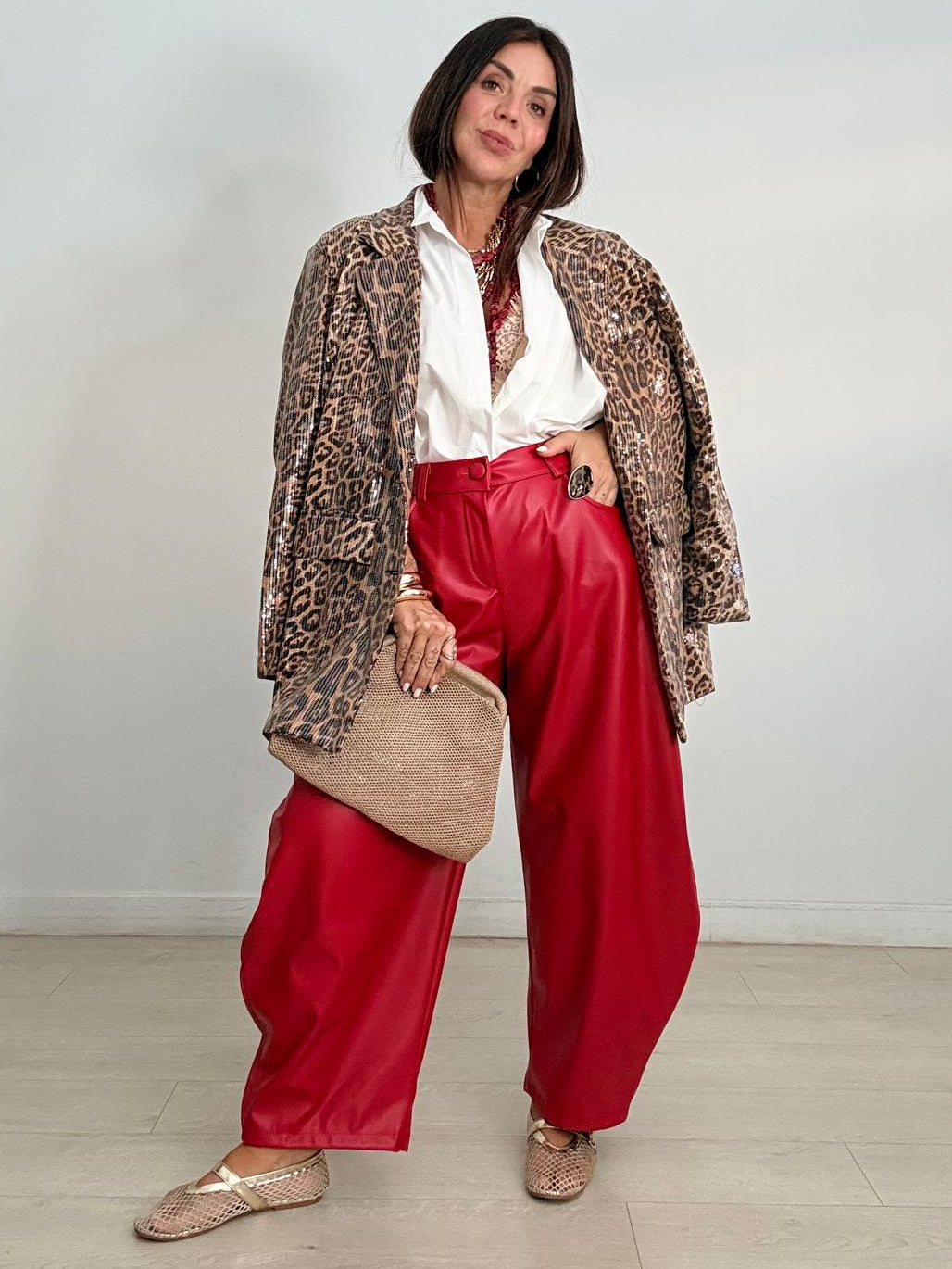 MAXI BLAZER LEOPARDO LENTEJUELAS