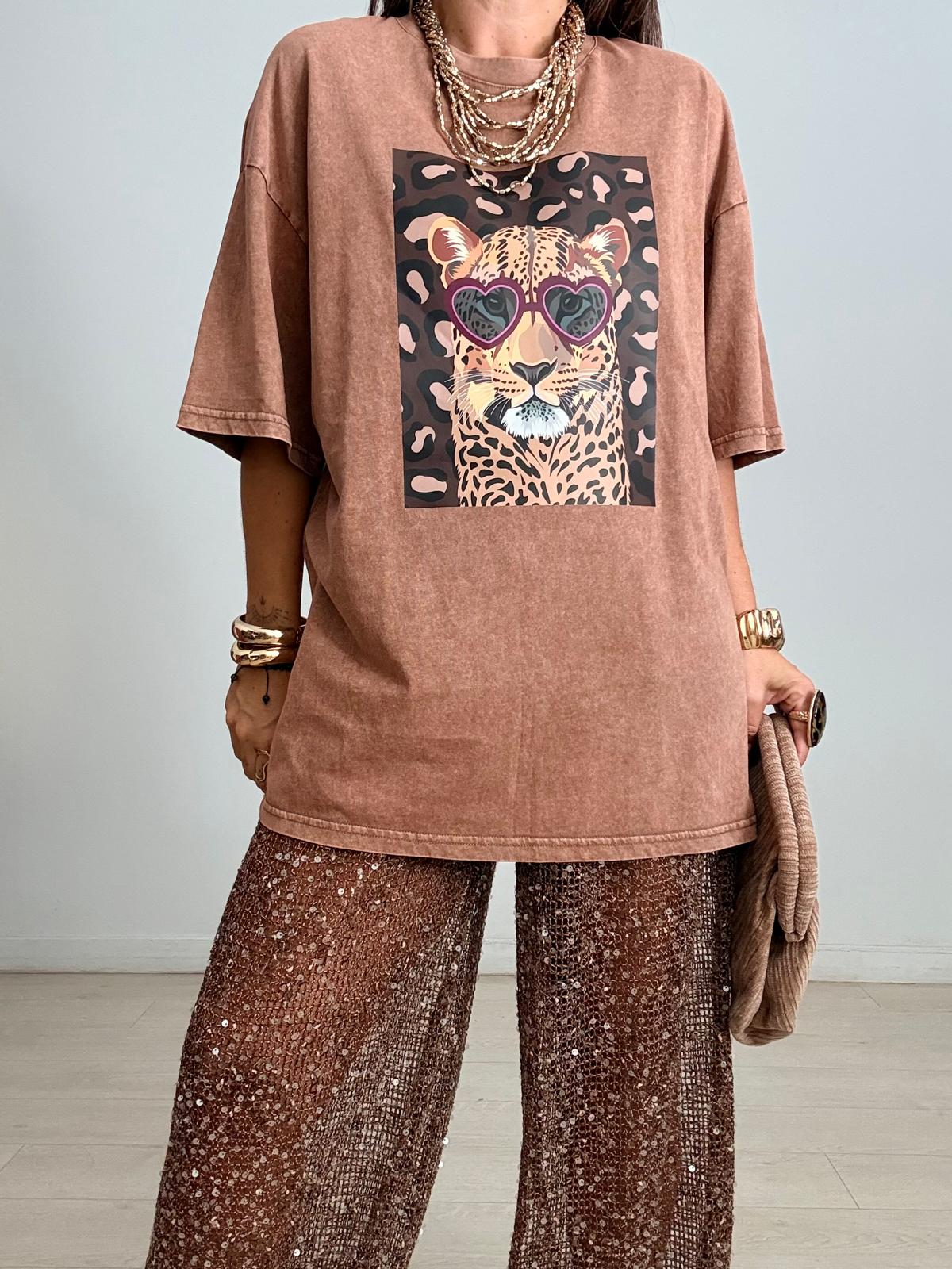 MAXI CAMISETA FELINE PAÑUELO