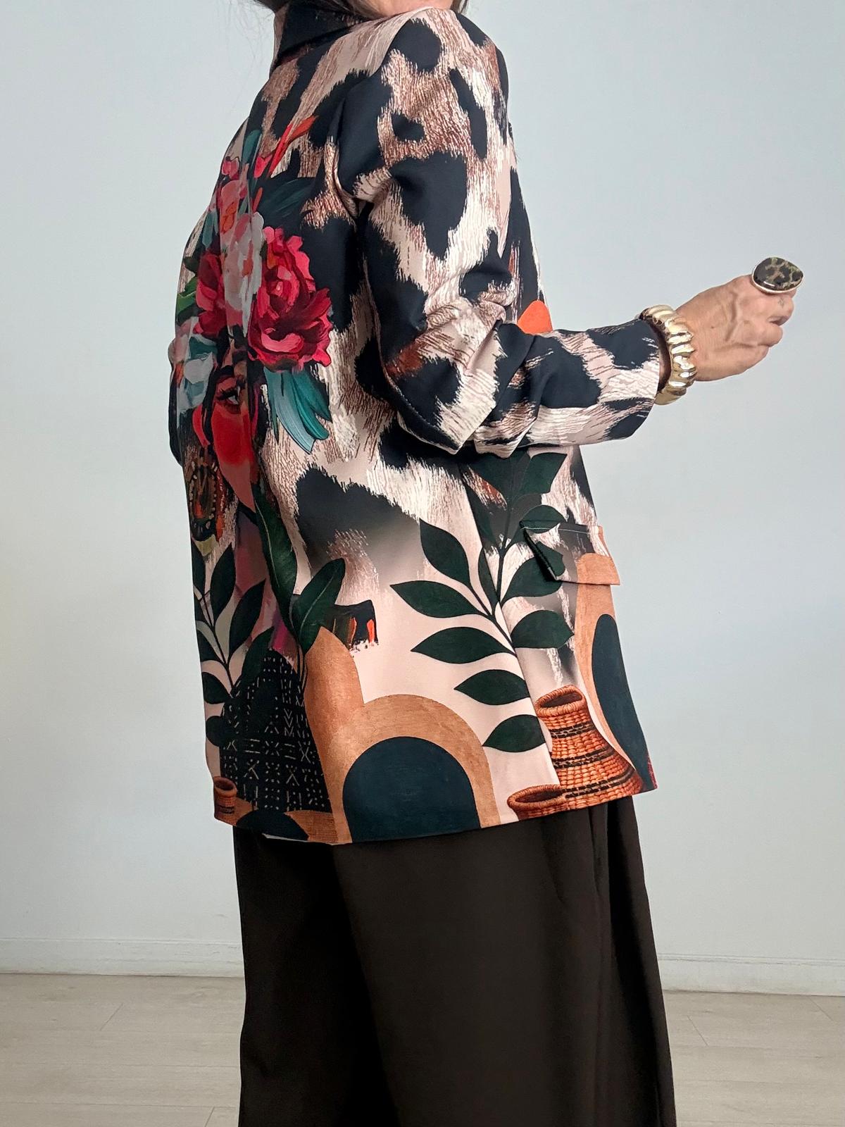 MAXI BLAZER  ESTAMPADA FRIDA