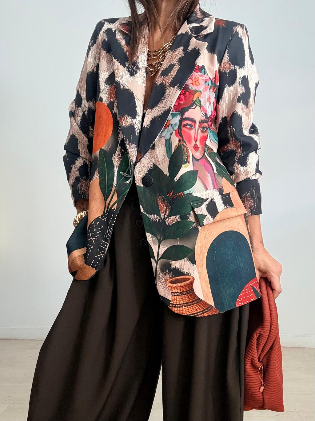 MAXI BLAZER  ESTAMPADA FRIDA