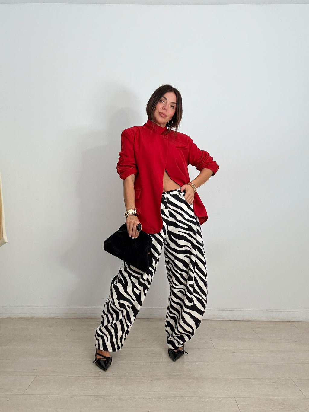 PANTALÓN BALLOON ZEBRA BLACK & WHITE