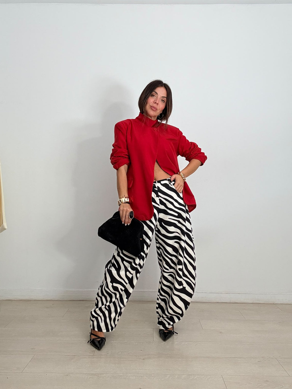 PANTALÓN BALLOON ZEBRA BLACK & WHITE