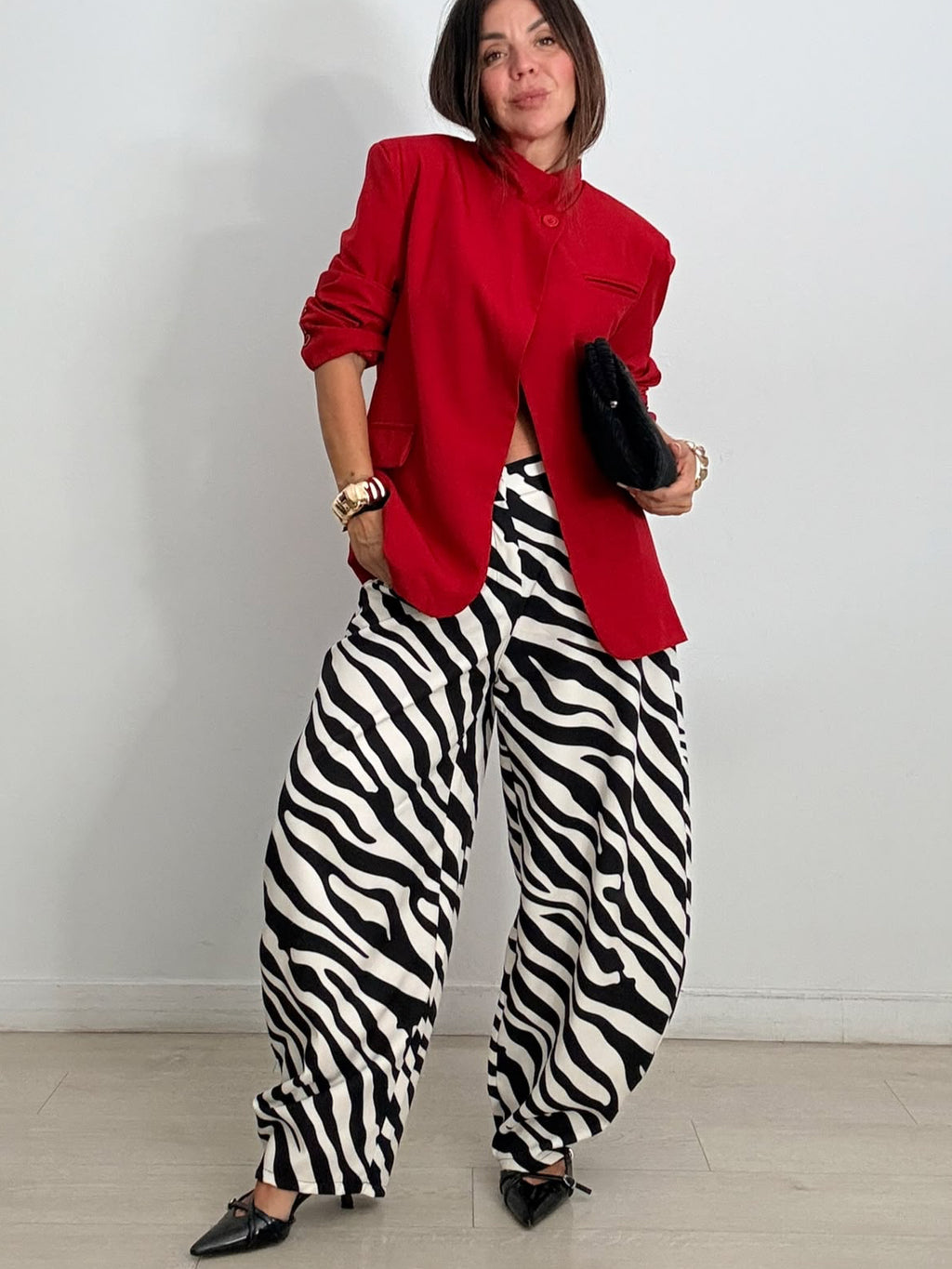 PANTALÓN BALLOON ZEBRA BLACK & WHITE