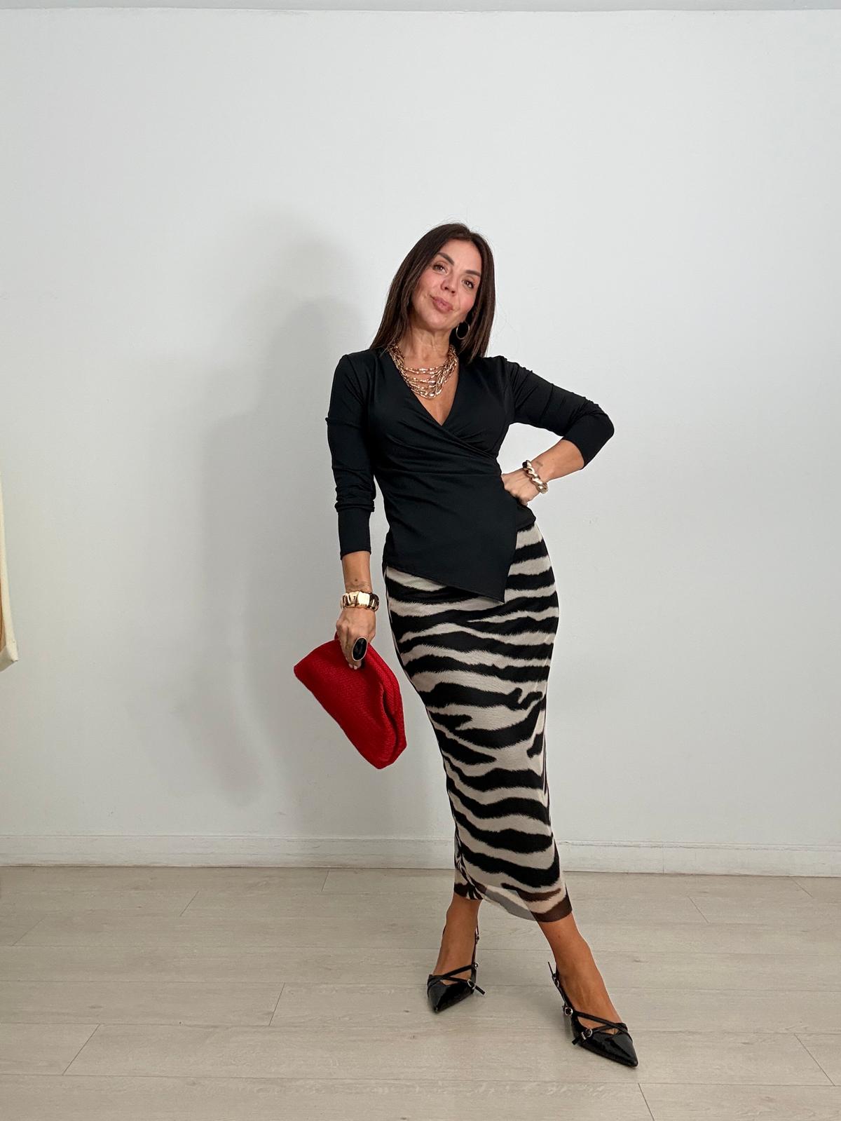 FALDA TULL CEBRA
