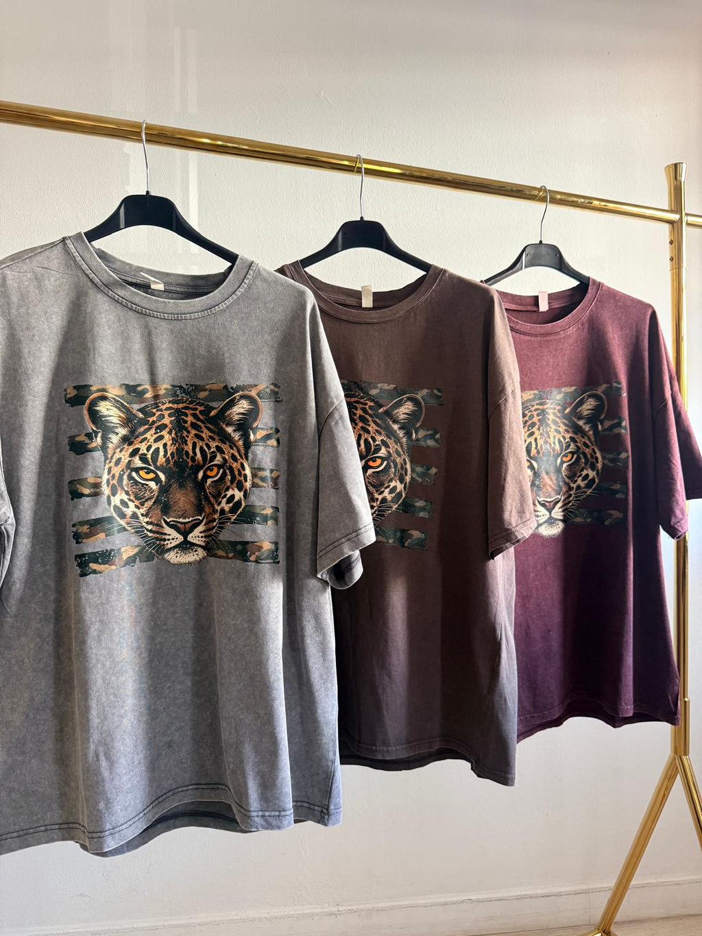 MAXI CAMISETA LEOPARDO CAMUFLAJE