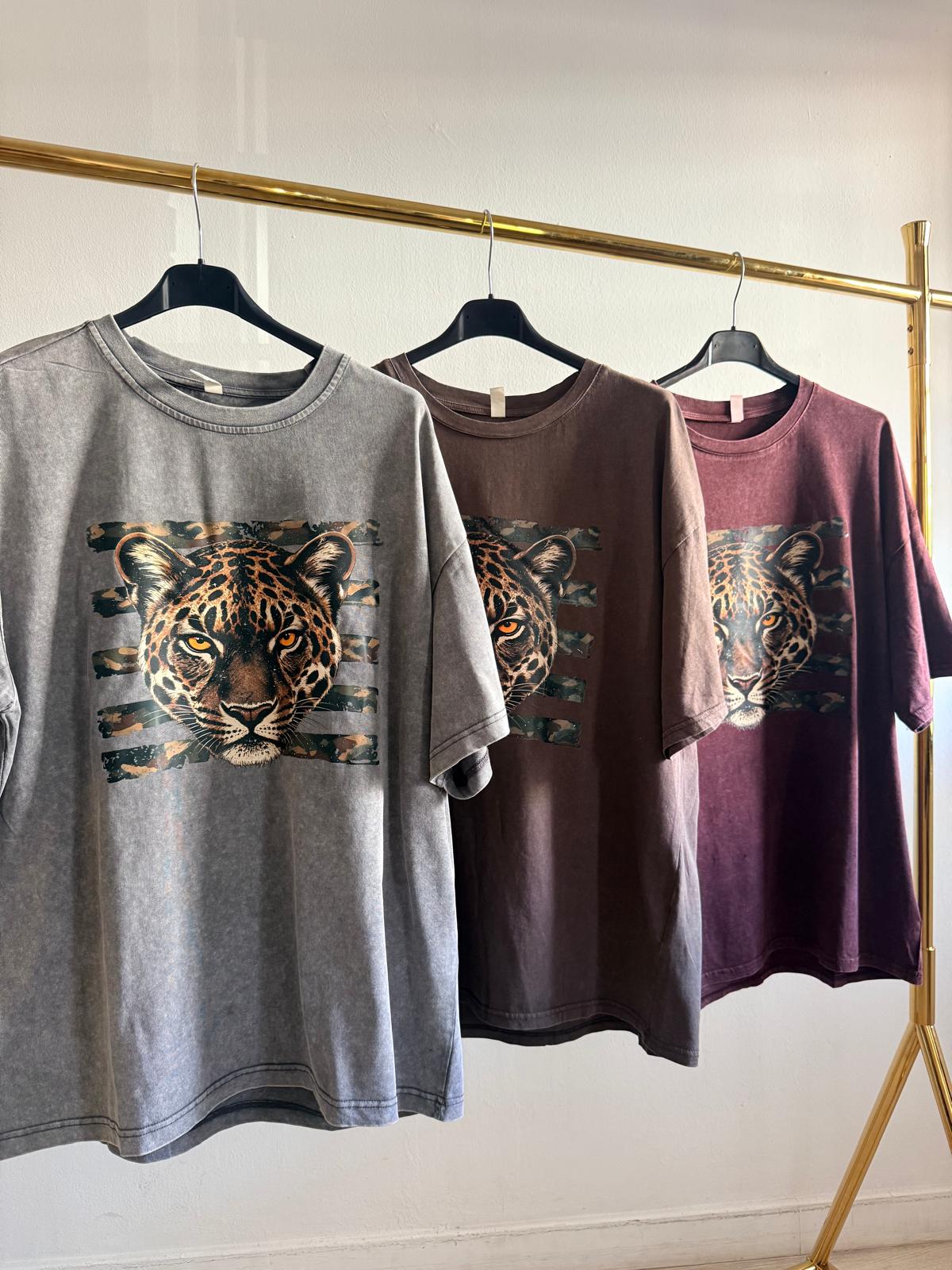 MAXI CAMISETA LEOPARDO CAMUFLAJE