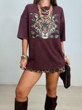 MAXI CAMISETA LEOPARDO CAMUFLAJE