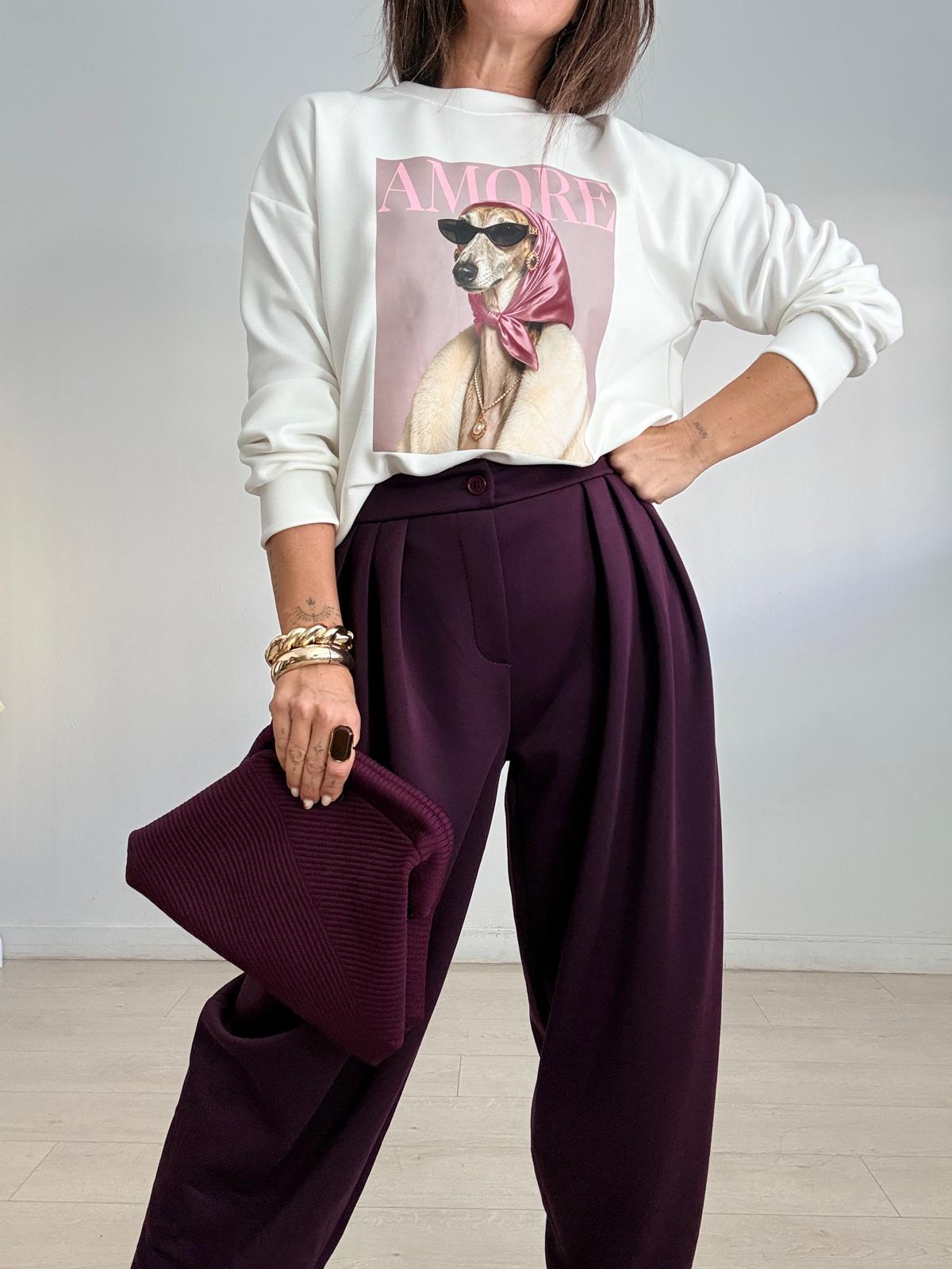 PANTALÓN BALLÓN FLUIDO SUAVE PINZAS CLAU