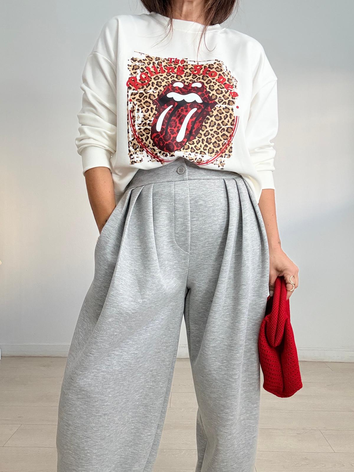 PANTALÓN BALLÓN FLUIDO SUAVE PINZAS CLAU
