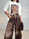 SUDADERA PERRITO + LEOPARDO