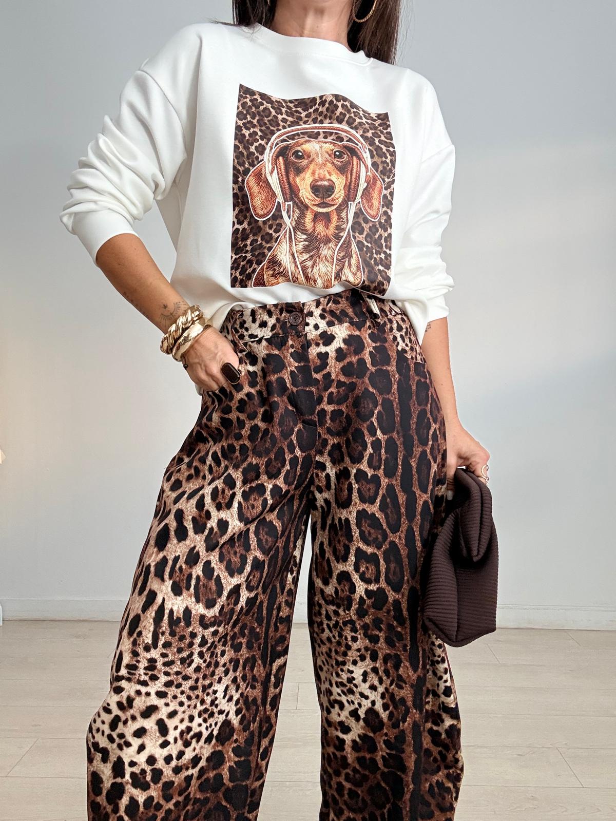 SUDADERA PERRITO + LEOPARDO