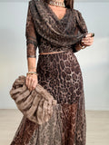 TOP TULL HOMBRERAS ANIMAL PRINT