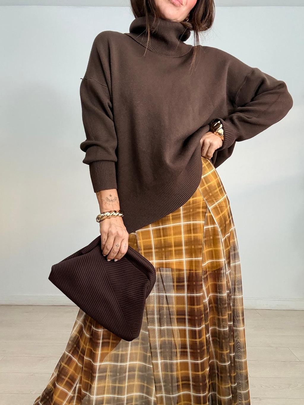 FALDA TULL CUADROS