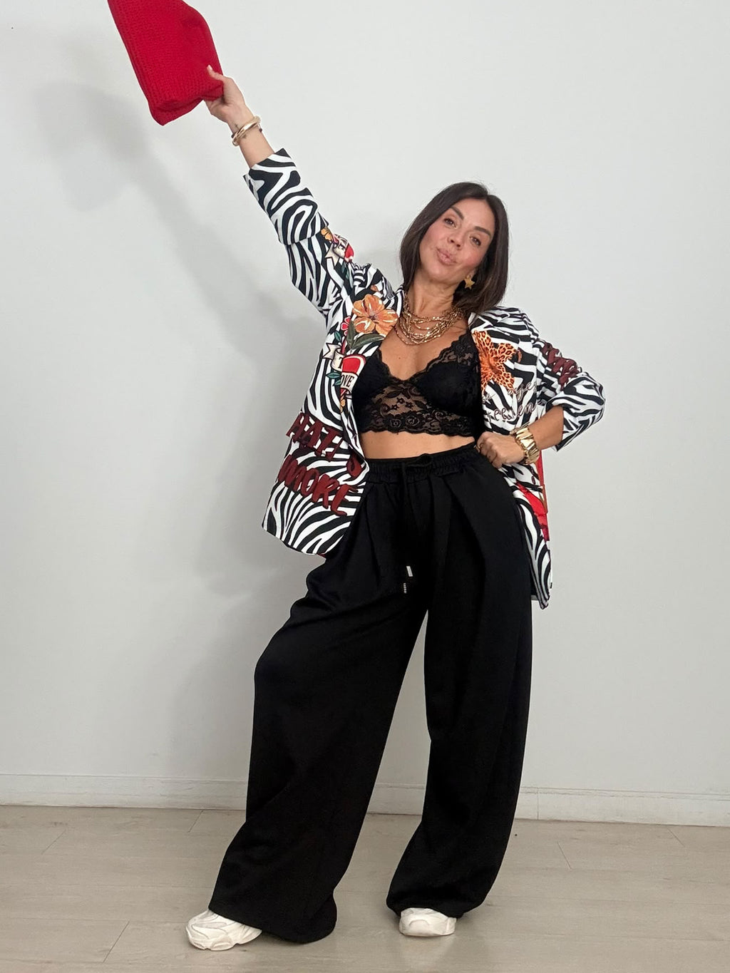 PANTALÓN JOGGER SUAVE PINZAS ELLE