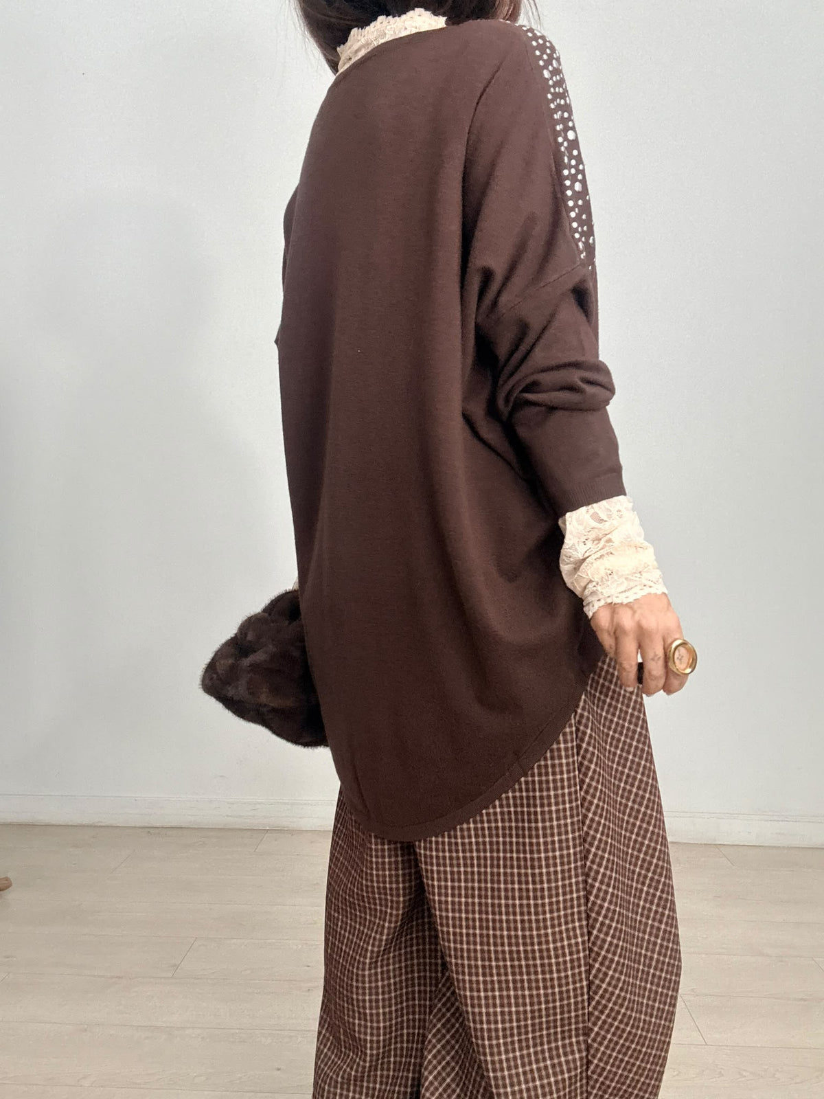 JERSEY OVERSIZE SUAVE TACHAS PLATA