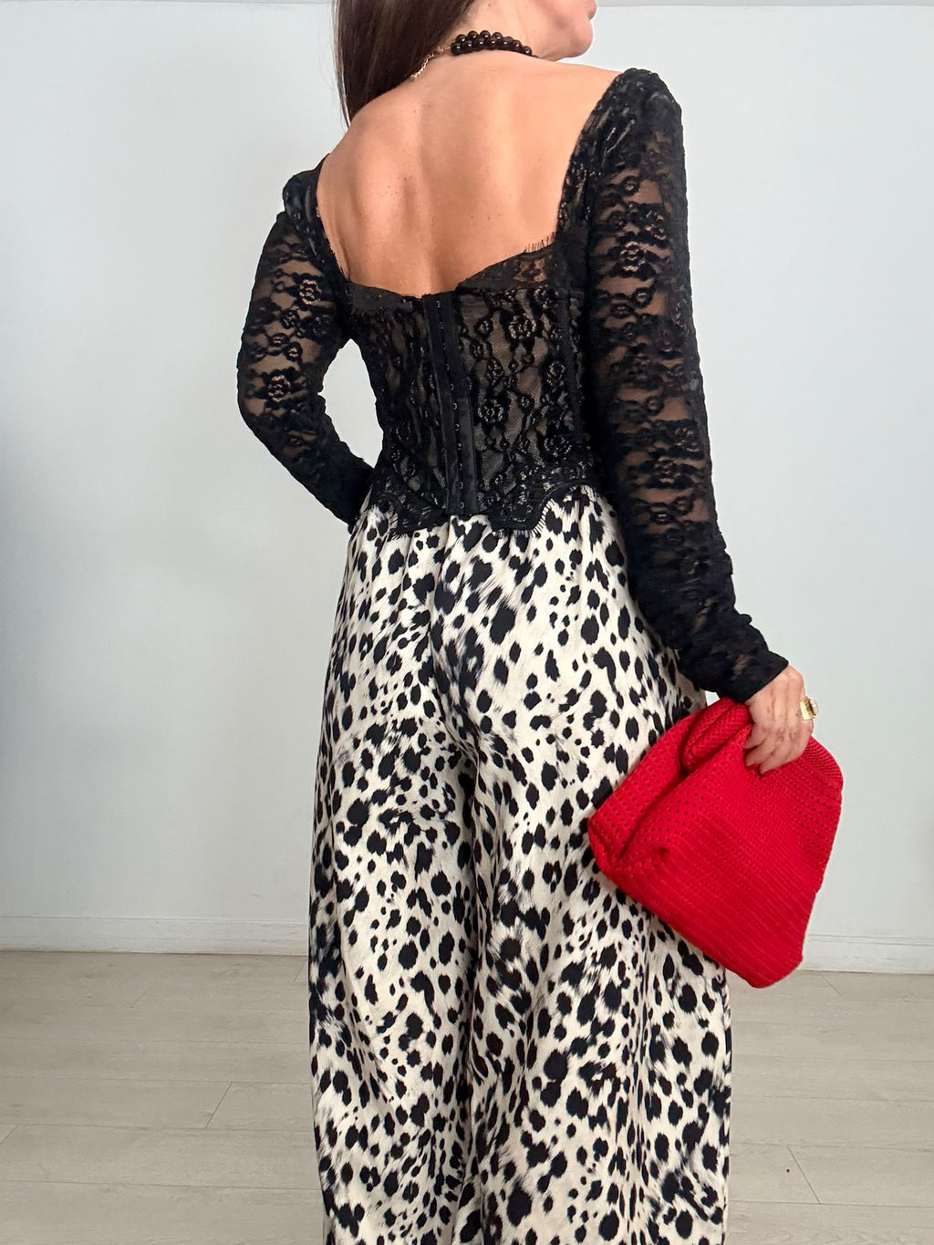 TOP CORSET TERCIOPELO MANGA LARGA