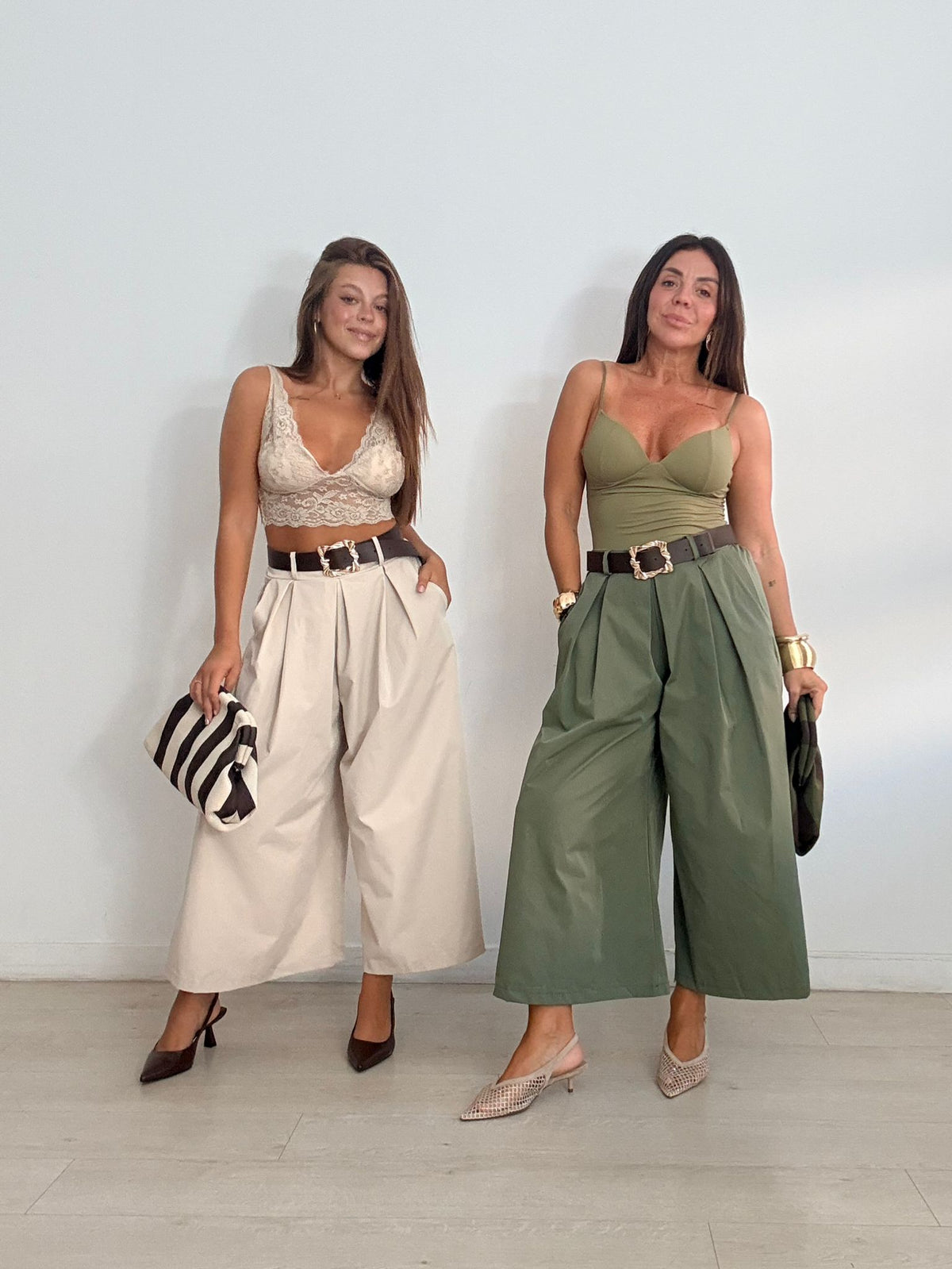 PANTALON MIDY ANCHO + CINTURÓN