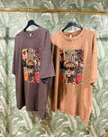 MAXI CAMISETA FELINE PAÑUELO