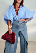BLUSA VICHY OVERSIZE