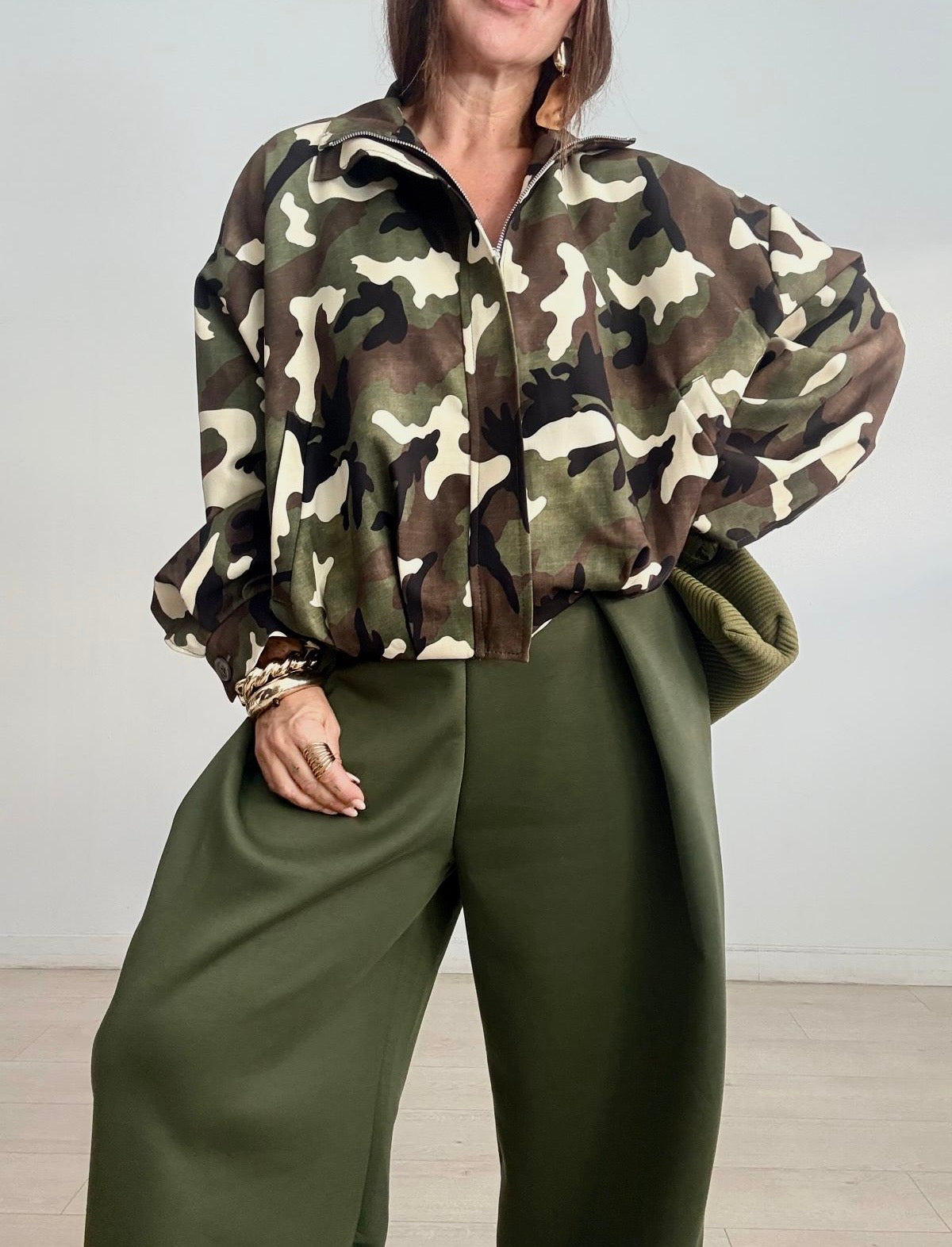 BOMBER CREMALLERA CAMUFLAJE BRITANY