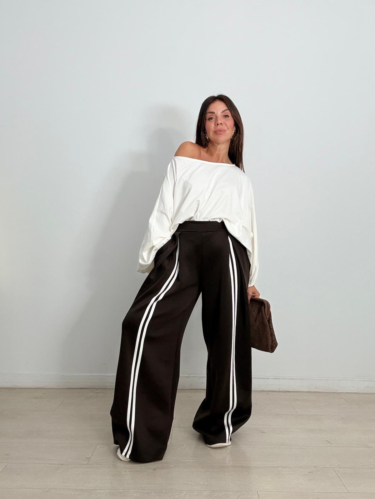 PANTALÓN FLUIDO COMFORT RAYAS