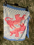FALDA LAZADA TIGRES ROSA/AZUL