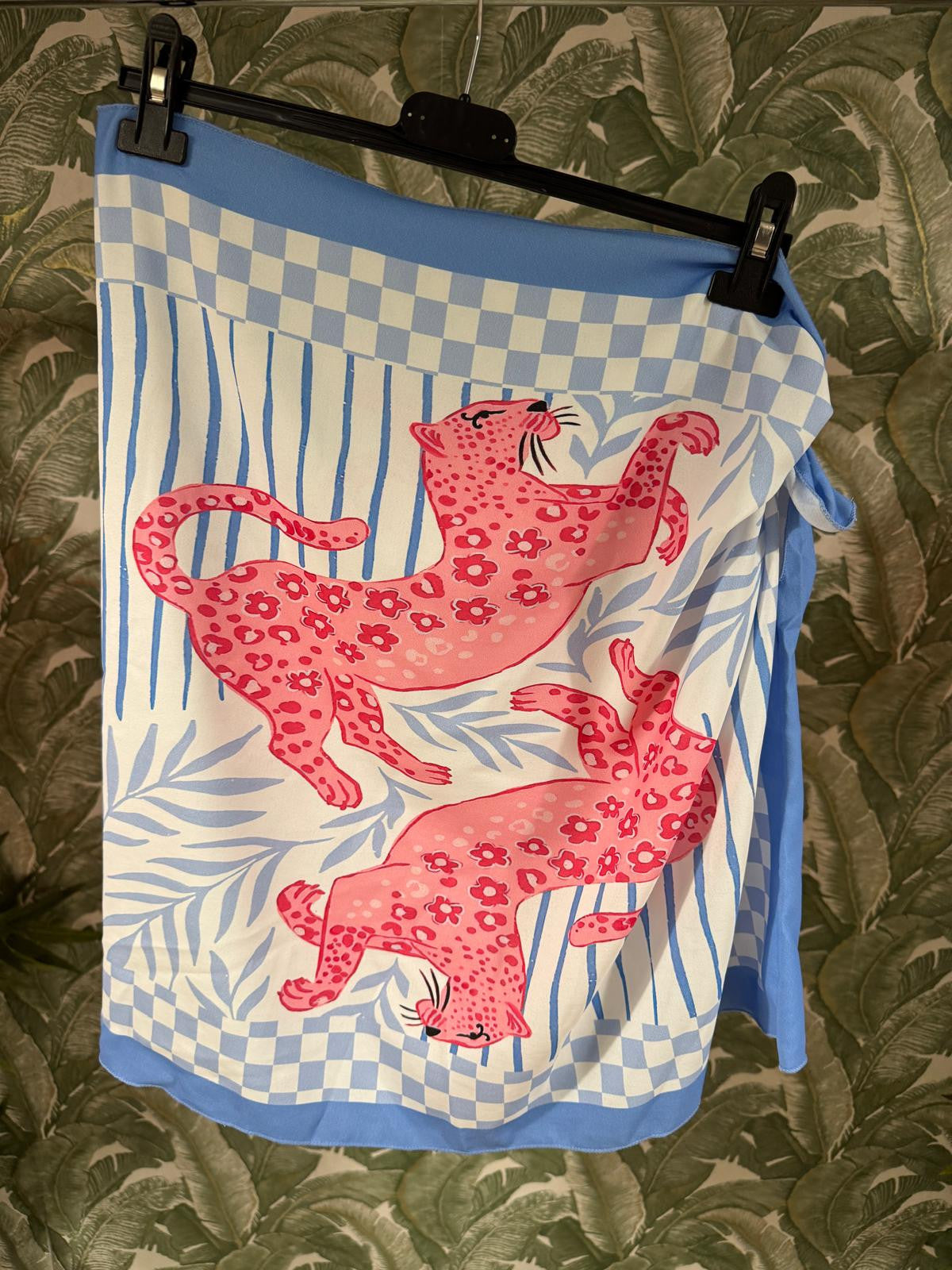FALDA LAZADA TIGRES ROSA/AZUL