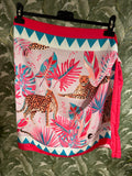 FALDA LAZADA  TIGRES FUCSIA/AZUL