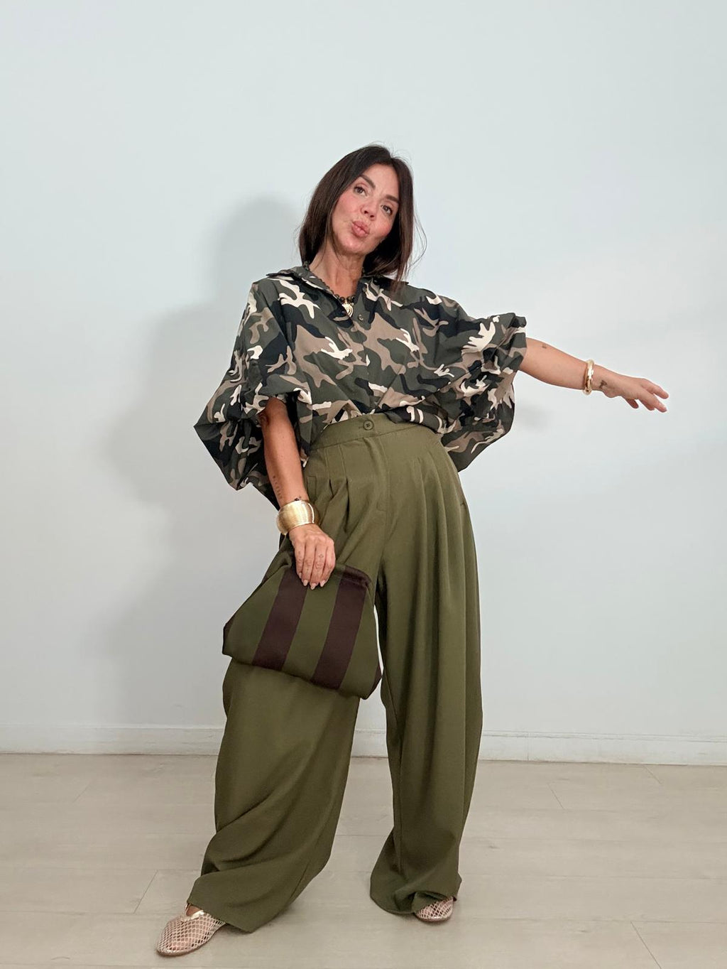 BLUSA  OVERSIZE CAMUFLAJE