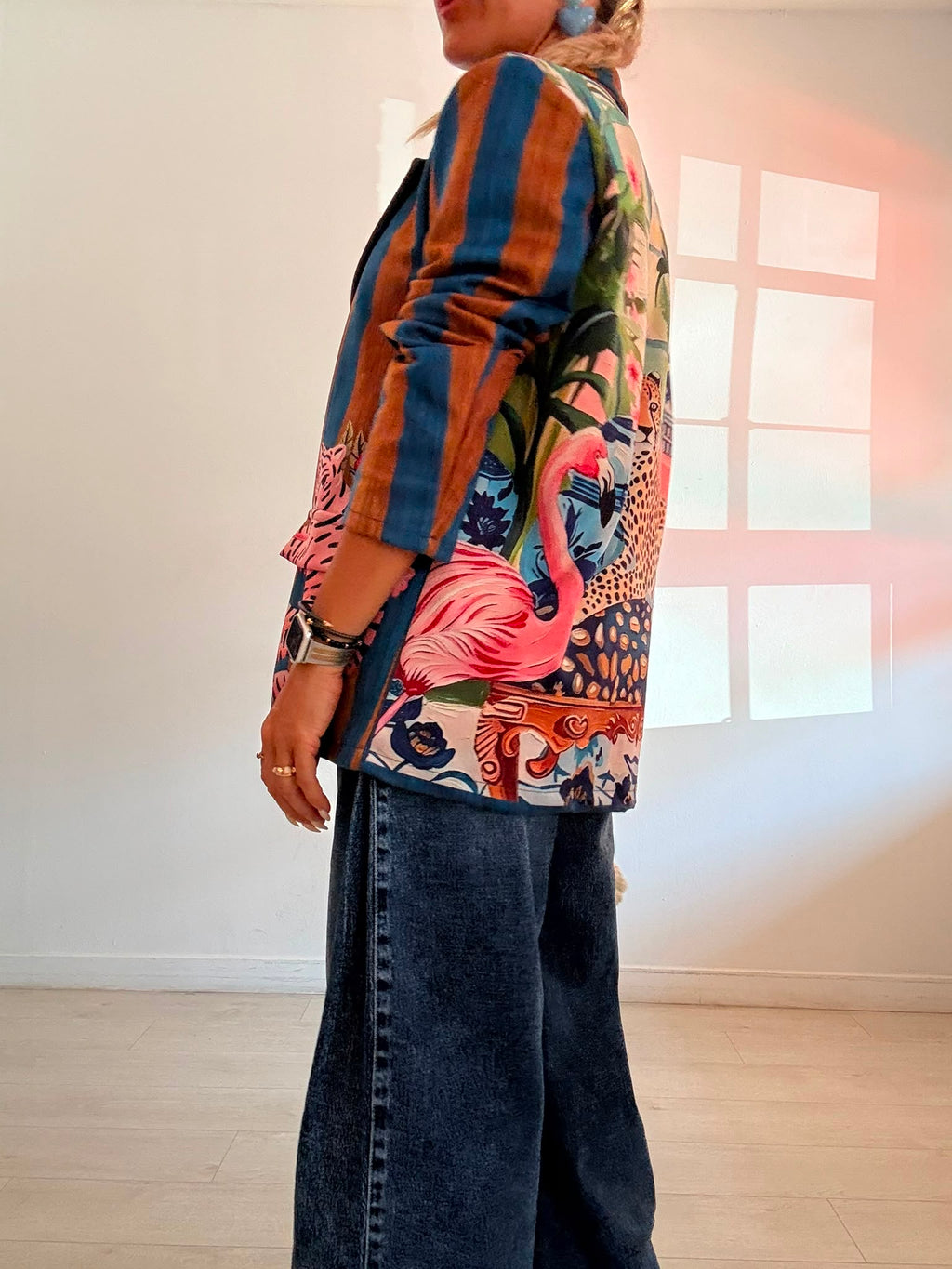 BLAZER ANTELINA RAYAS TIGRE+ FLAMENCO