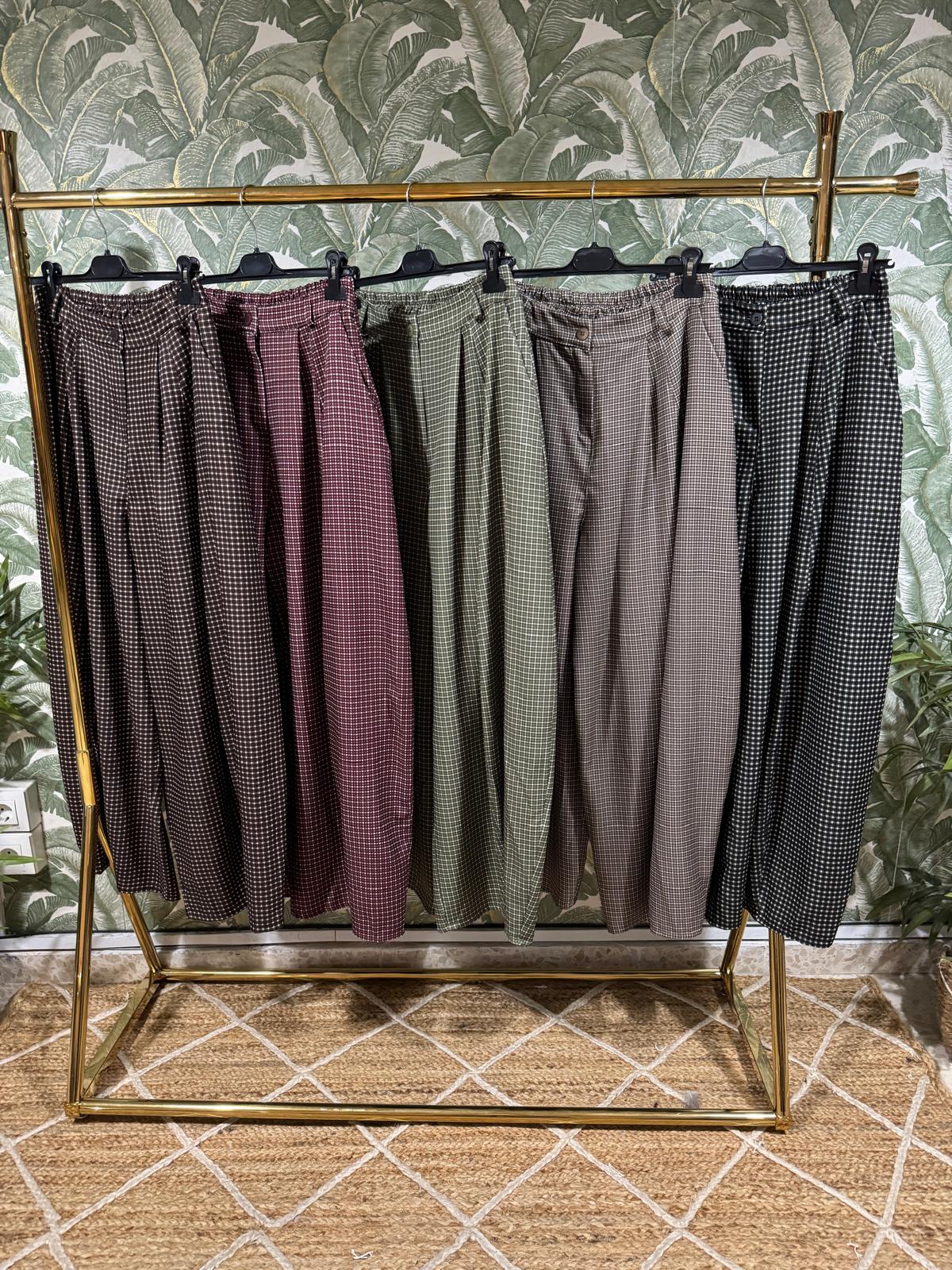 PANTALON BALLOON CUADROS GRACE