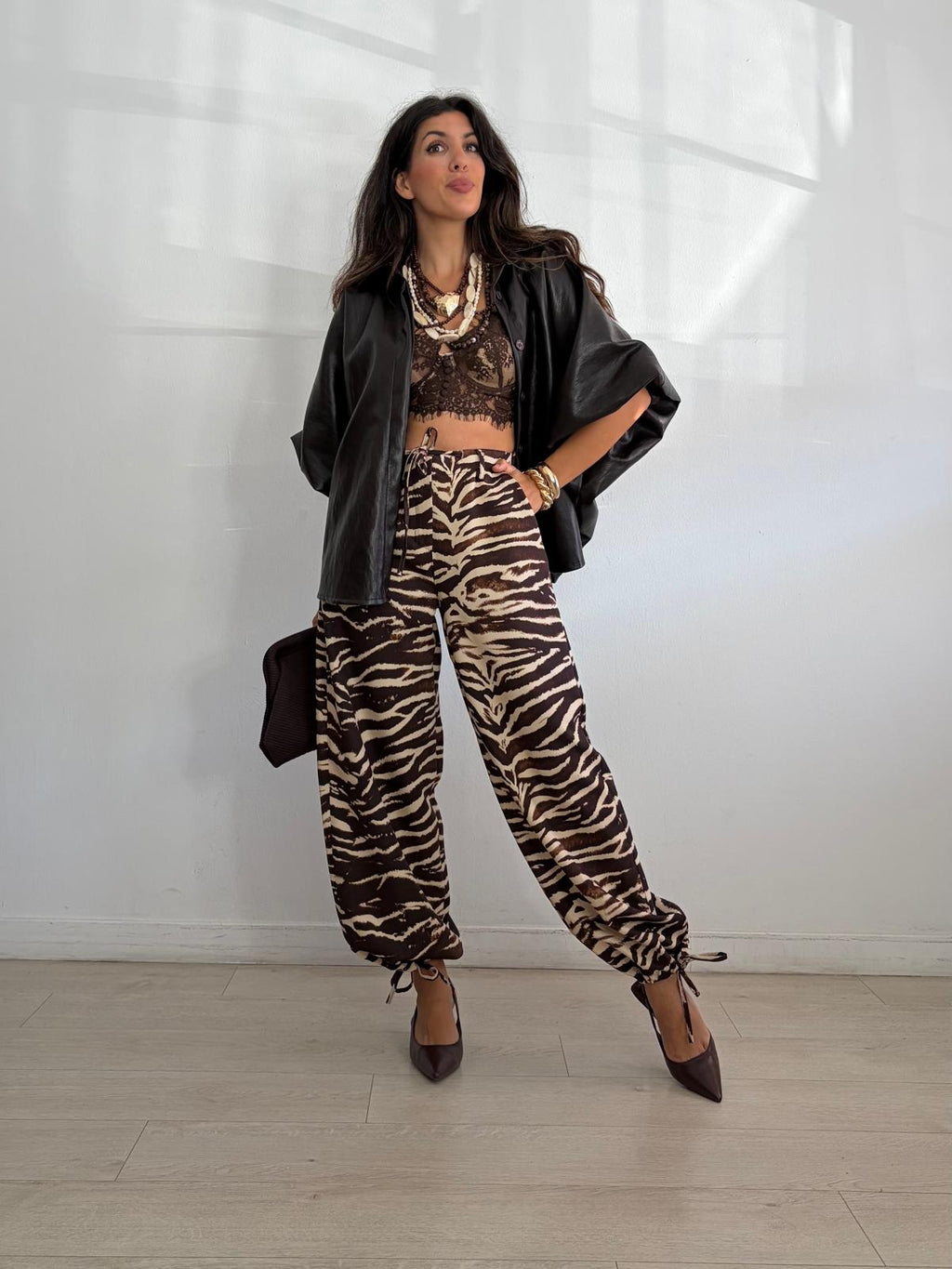 PANTALÓN CEBRA + CORDON