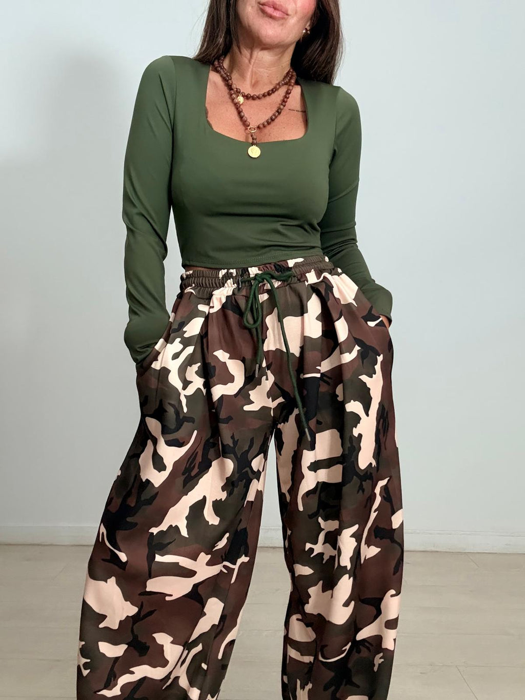PANTALON ANCHO SPORT CAMUFLAJE