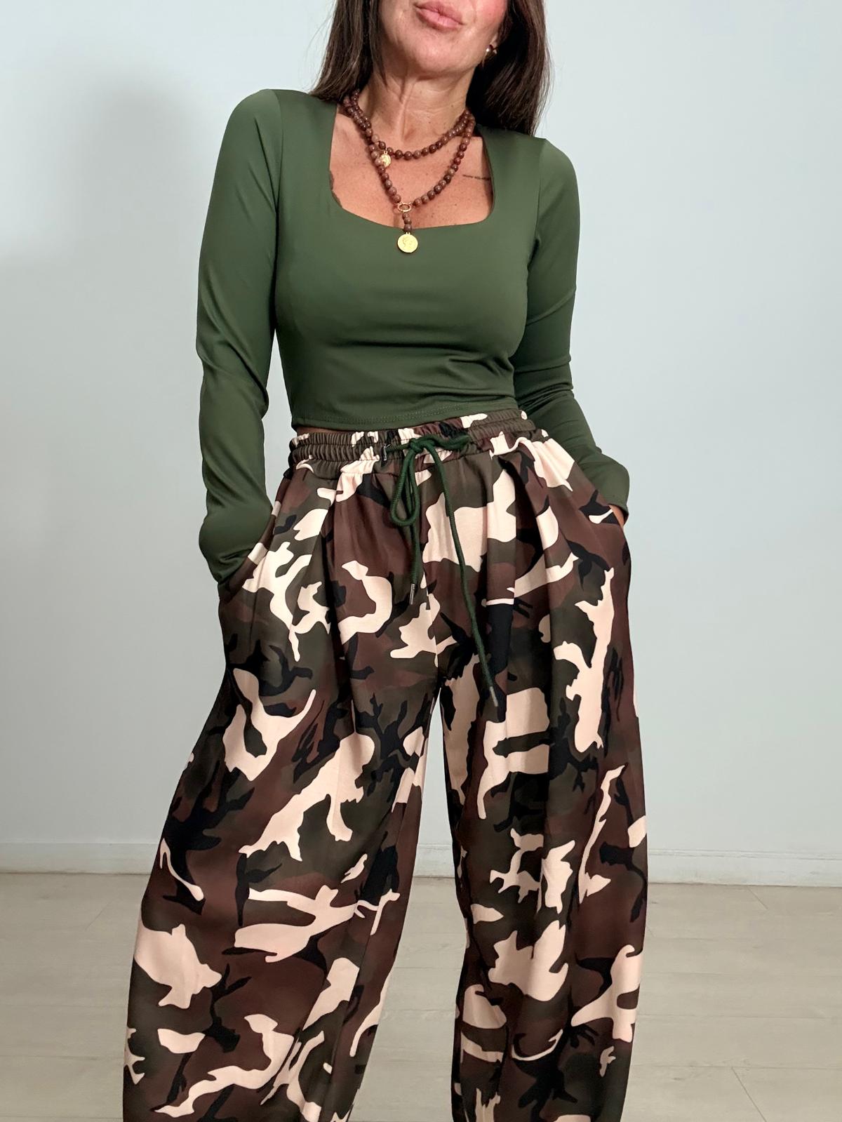 PANTALON ANCHO SPORT CAMUFLAJE