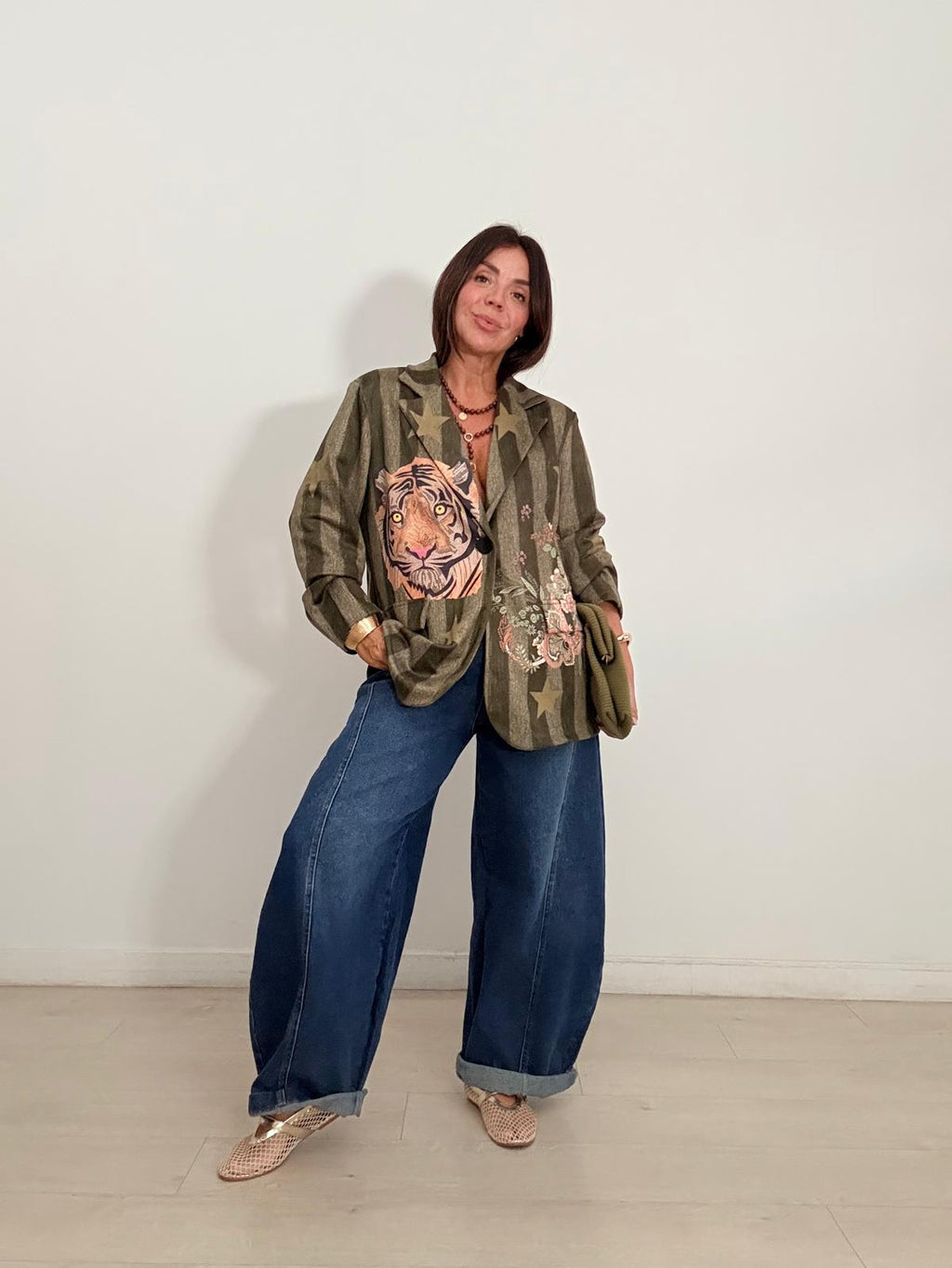 BLAZER ANTELINA RAYAS TIGRE+ESTRELLAS