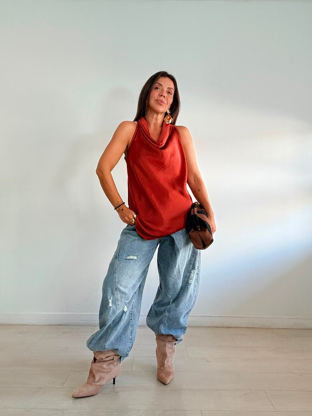 BLUSA SATEN PICO