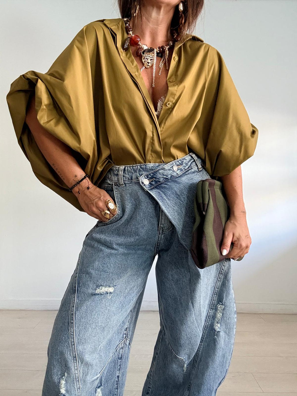 CAMISA CORTA OVERSIZE