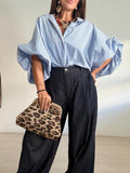 BLUSA RAYAS OVERSIZE