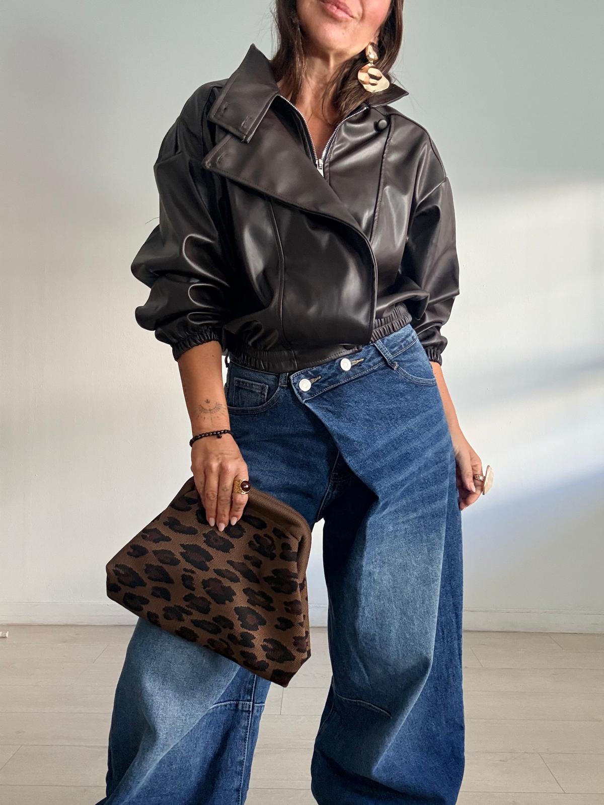 CHAQUETA EFECTO PIEL URBAN