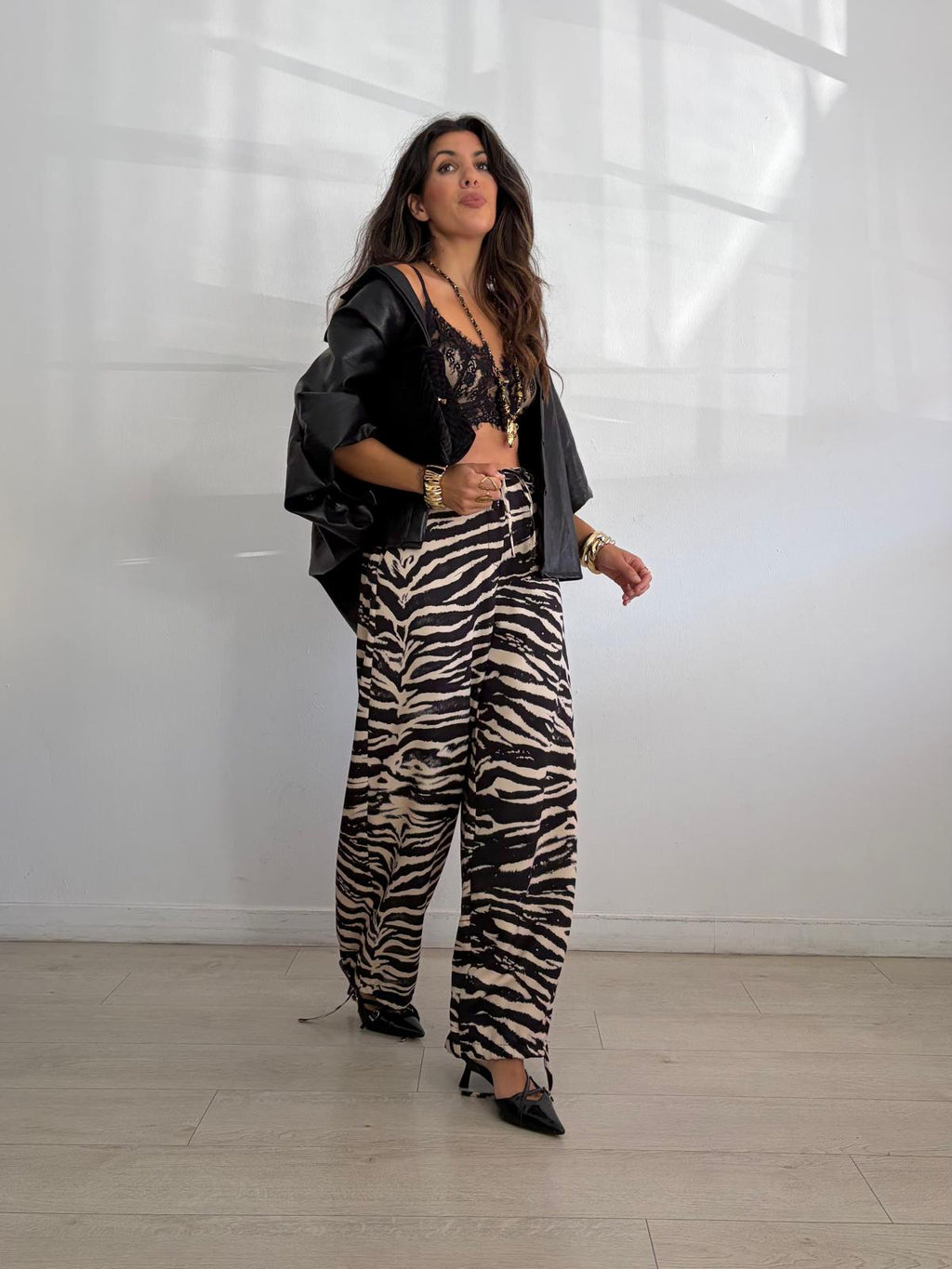 PANTALÓN CEBRA + CORDON