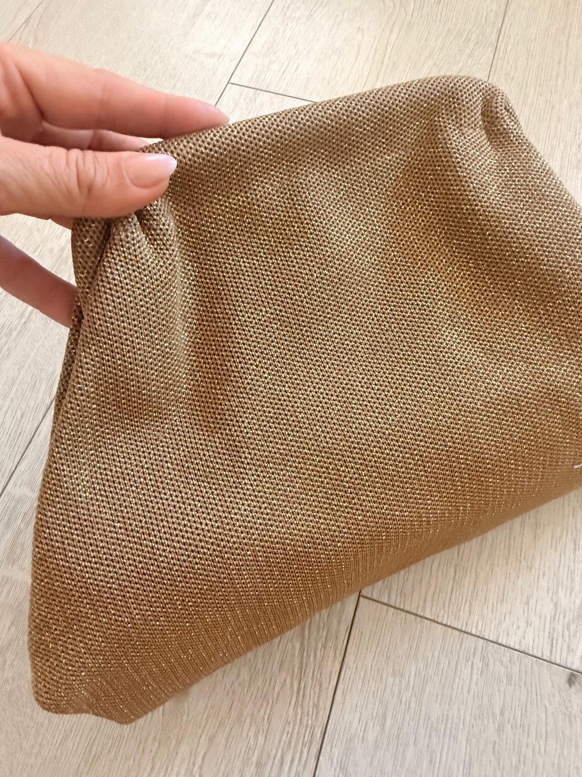 BOLSO CLUTCH GOLDEN BRILLO