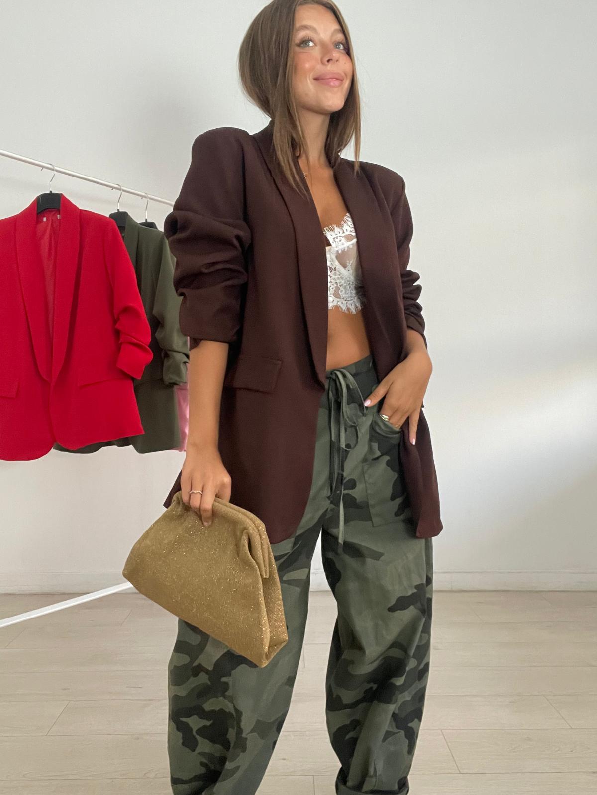 Blazer manga  fruncida