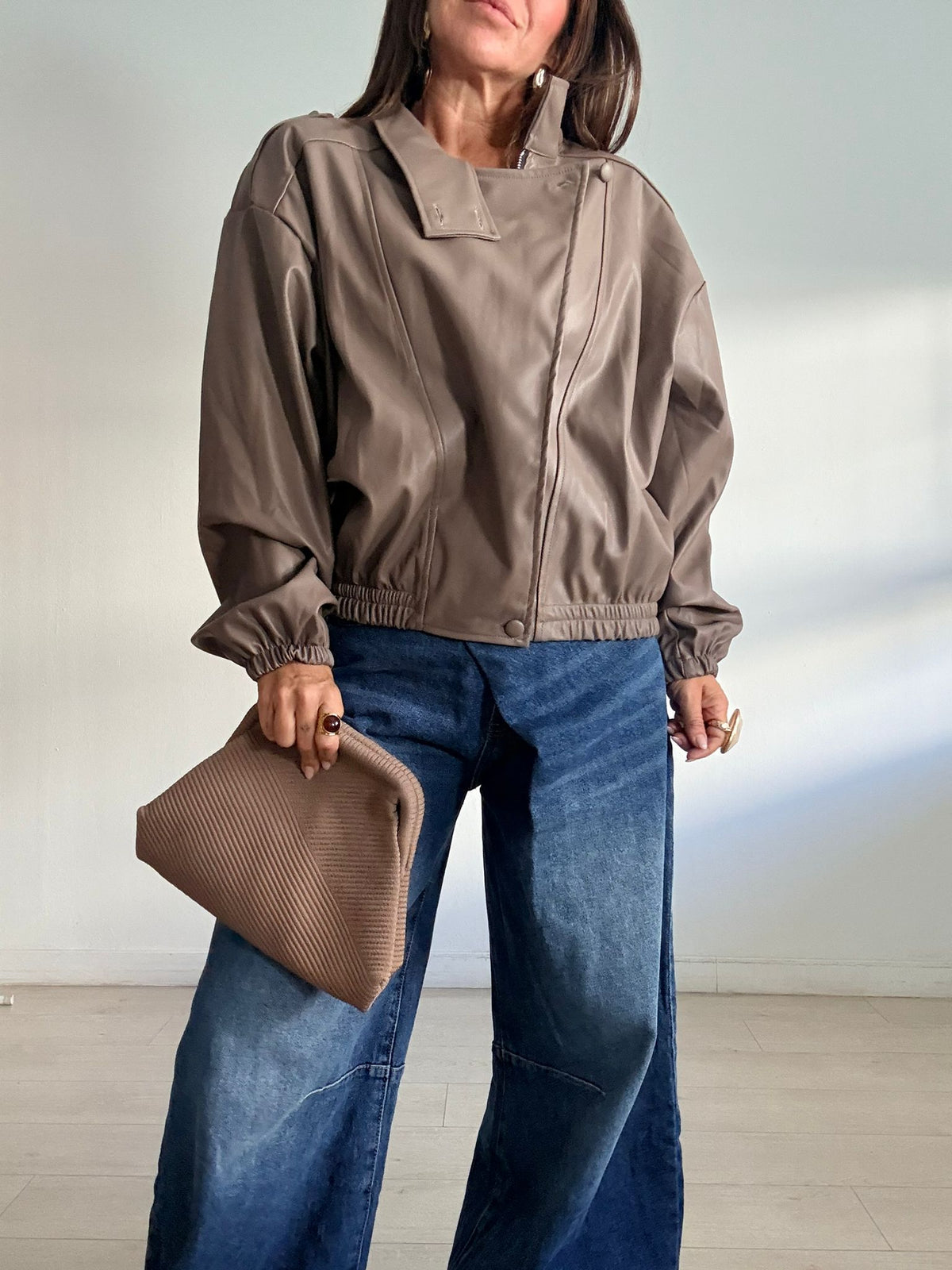 CHAQUETA EFECTO PIEL URBAN