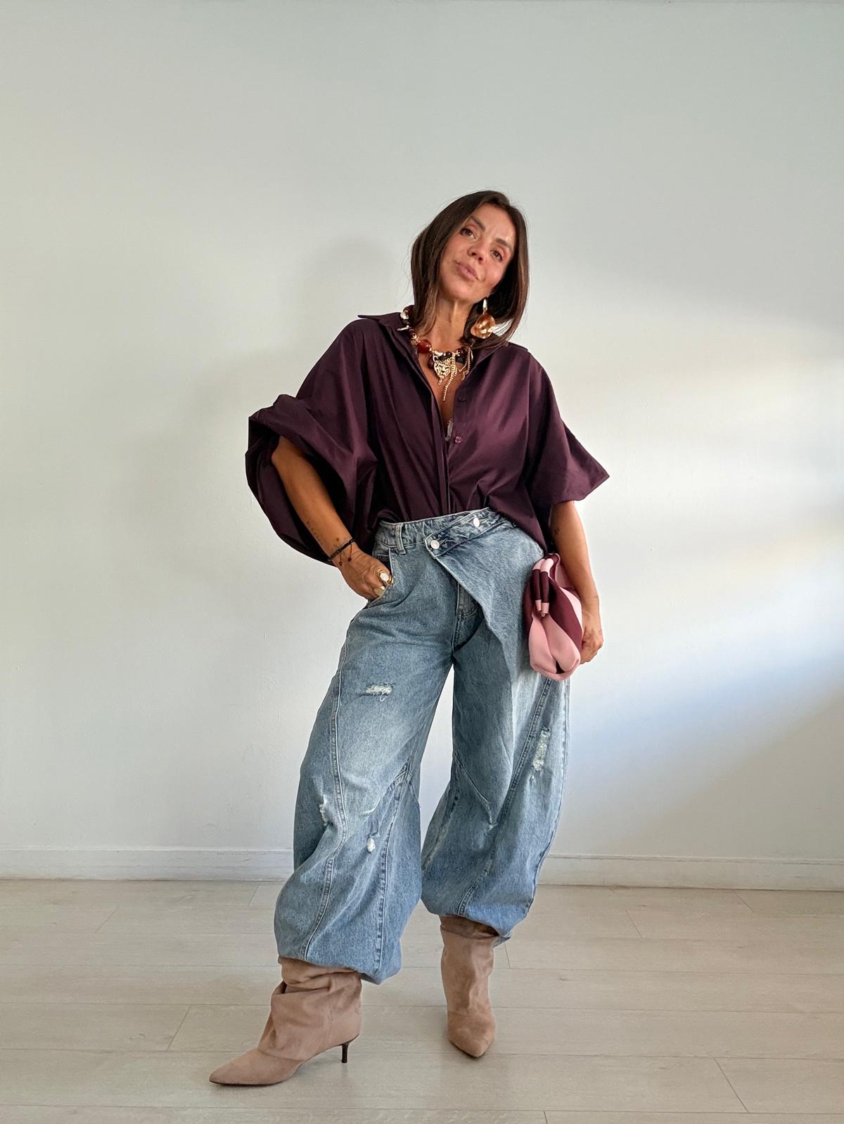 CAMISA CORTA OVERSIZE
